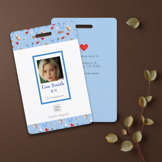 Personalised Medical Equipment Registered Nurse ID Badge (Creator Uploaded)