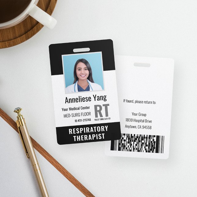 Personalised Medical Hospital Employee Photo ID ID Badge (Creator Uploaded)