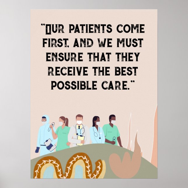 Personalised medical poster for hospital  (Front)