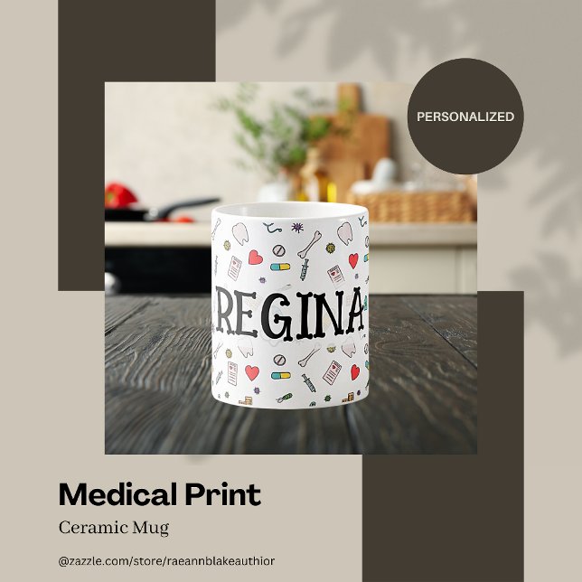 Personalised Medical Print Ceramic Mug (Creator Uploaded)
