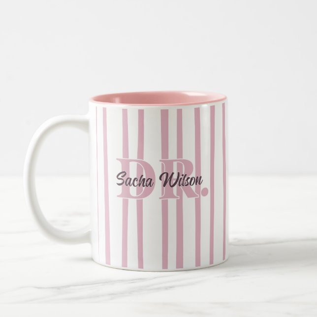 Personalised Medical Professional Gift Two-Tone Coffee Mug (Left)