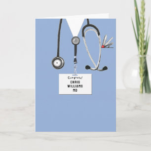 personalised medical school graduation card