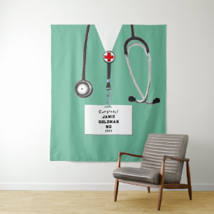 Personalised Medical School Graduation Congrats Tapestry
