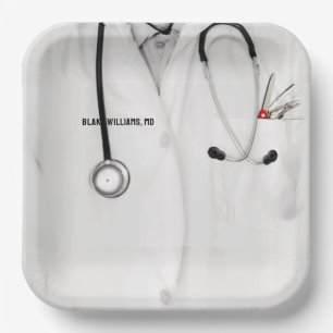 Personalised Medical School Graduation Paper Plate