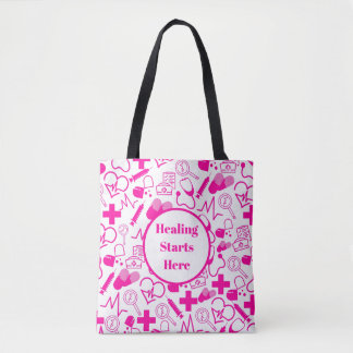 Personalised Medical Theme Healthcare Professional Tote Bag