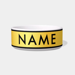 Personalised Medium Pet Bowl with Custom Name
