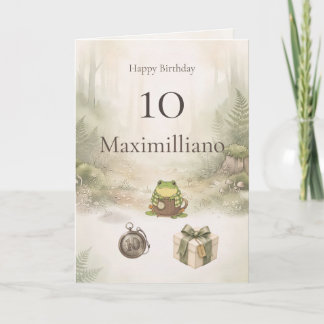 Personalised Meet Zochi 10th Birthday Card