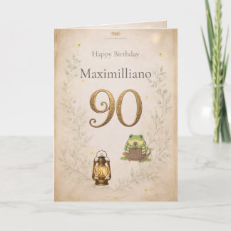 Personalised Meet Zochi 90th Birthday Card