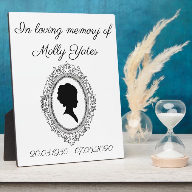 Personalised Memorial Framed Photo Plaque (Side)