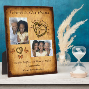 Personalised Memorial Gifts for Loss of Mother Plaque