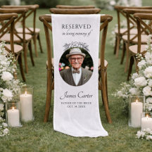Personalised Memorial Linen Father Of The Bride
