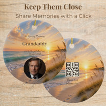 Personalised Memorial Ornament with QR Code