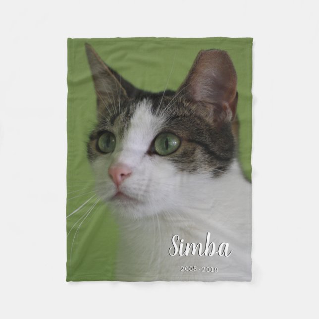 Personalised Memorial Pet Image Blanket (Front)