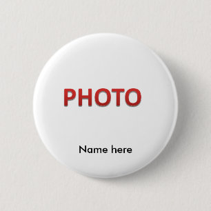 Personalised Memorial Photo 6 Cm Round Badge