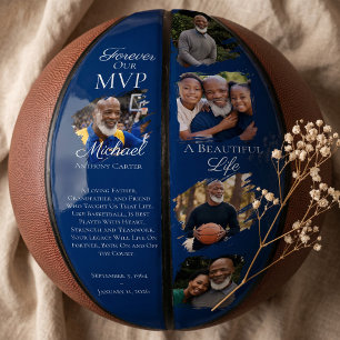 Personalised Memorial Photo Keepsake Tribute Basketball