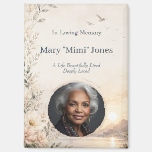 Personalised Memorial Photo Magnet