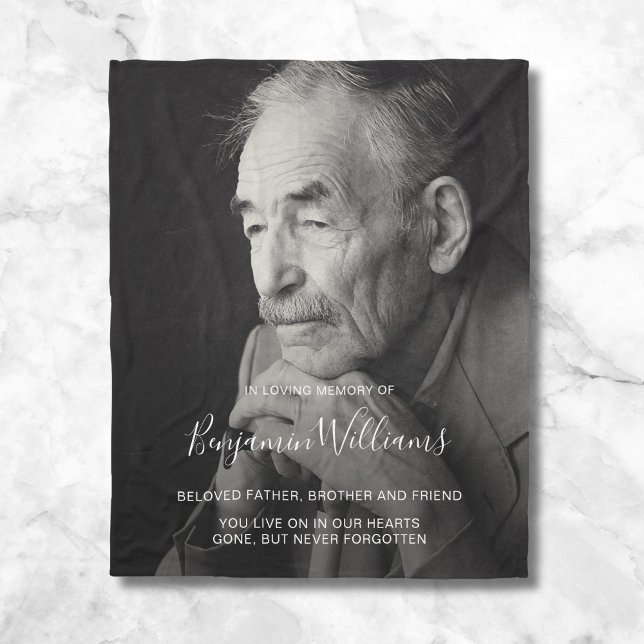 Personalised Memorial Photo Remembrance Fleece Bla (Creator Uploaded)