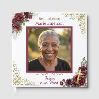 Personalised Memorial Remembering | Photo Guest Book