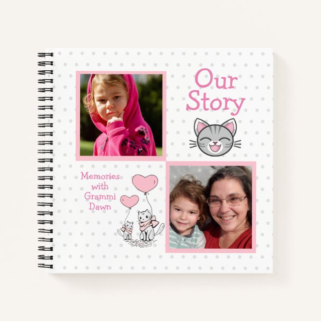 Personalised Memories with Grandma Notebook (Front)