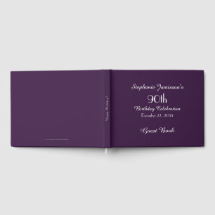 Personalised Memory/Guest Book 90th Birthday Party