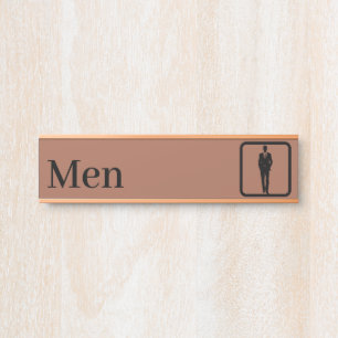 Personalised Men Restroom Signs