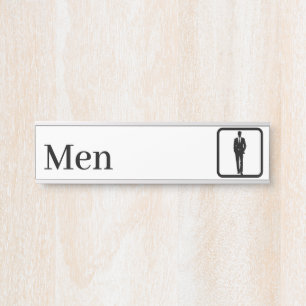 Personalised Men Restroom Signs
