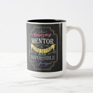 Personalised Mentor Thank You Gift Two-Tone Coffee Mug