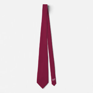 Personalised Merlot Wedding Groom Neck Tie