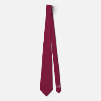 Personalised Merlot Wedding Groom Neck Tie