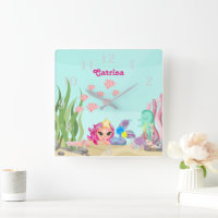 Personalised Mermaid and Axolotl