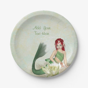 Personalised Mermaid Birthday Party Paper Plates