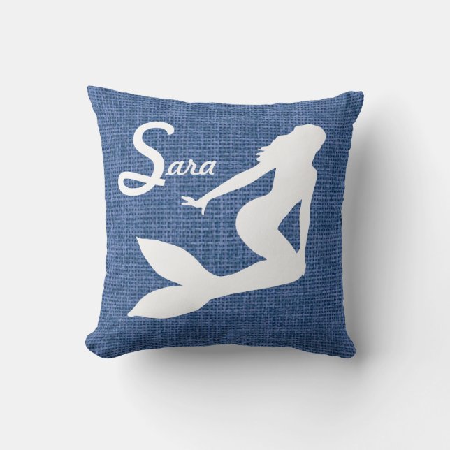 Personalised Mermaid Cushion (Front)