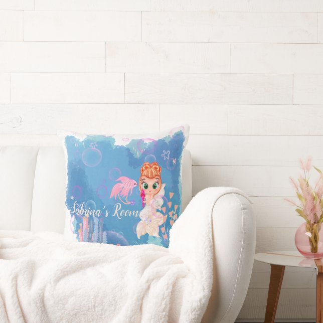 Personalised Mermaid Cushion (Couch)