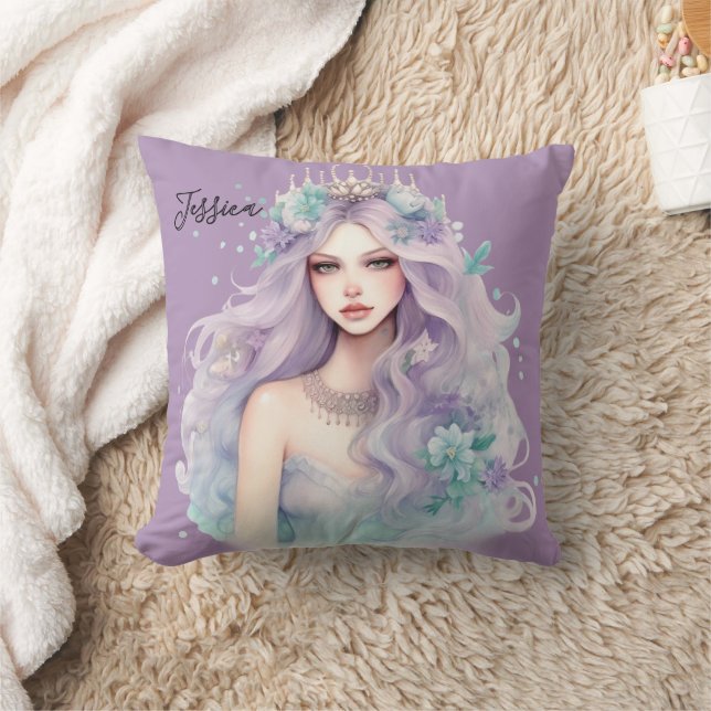 Personalised Mermaid  Cushion (Blanket)