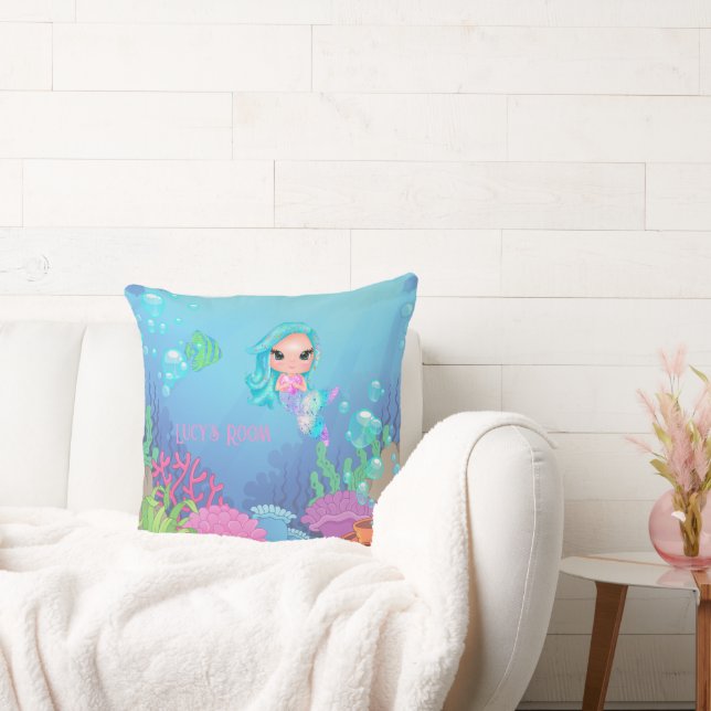 Personalised Mermaid Cushion (Couch)