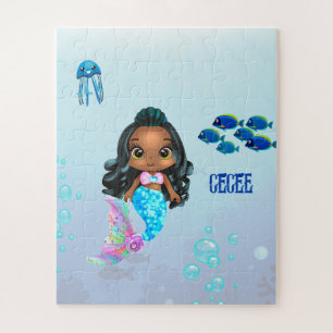 Personalised Mermaid  Jigsaw Puzzle