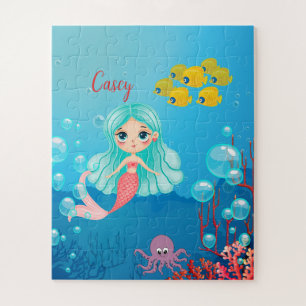 Personalised Mermaid  Jigsaw Puzzle