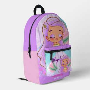 Personalised Mermaid Lavender Print Cut Sew Bag