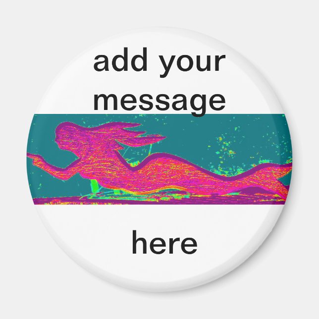 personalised mermaid magnet (Front)