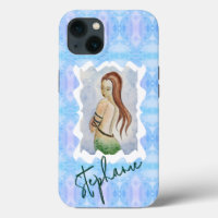 Personalised Mermaid Watercolor Original Art