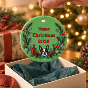 Personalised Merry and Slightly Unhinged  Ceramic Tree Decoration