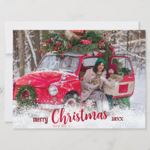 Personalised Merry Christmas Card with Photo