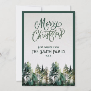 Personalised Merry Christmas Card with Photo+Text