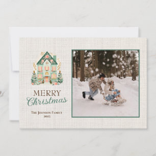 Personalised Merry Christmas Card with Photos