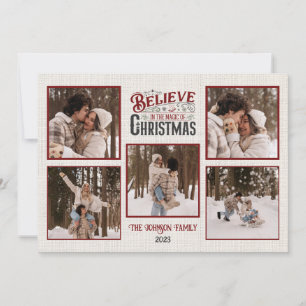 Personalised Merry Christmas Card with Photos