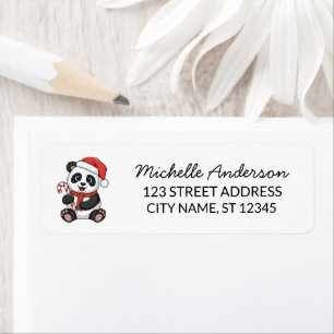 Personalised Merry Christmas Cute Panda Bear      