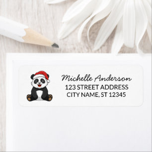 Personalised Merry Christmas Cute Panda Bear      