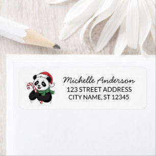 Personalised Merry Christmas Cute Panda Bear      