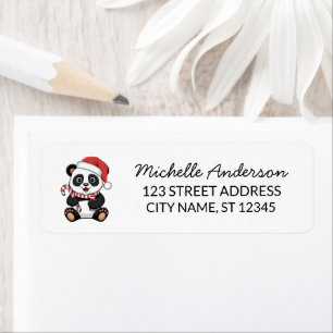 Personalised Merry Christmas Cute Panda Bear      