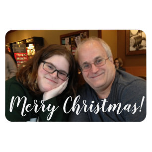 Personalised Merry Christmas Family Magnet